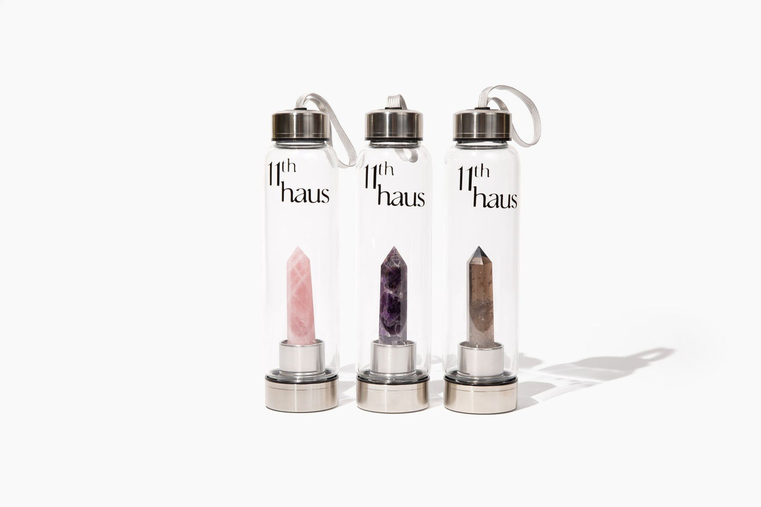 Crystal Tower Glass Water Bottle